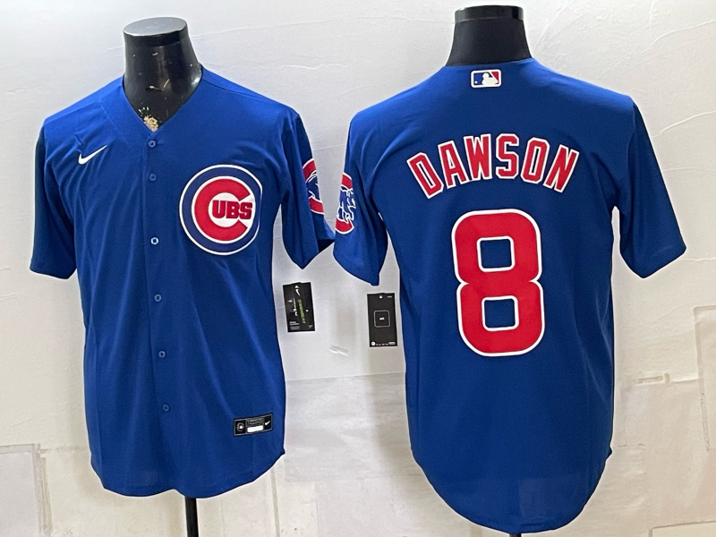 Men 2026 Chicago Cubs #8 Dawson blue Game Nike MLB Jersey 081101->dallas cowboys->NFL Jersey